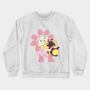 Flower Girl and Bee Dog Crewneck Sweatshirt